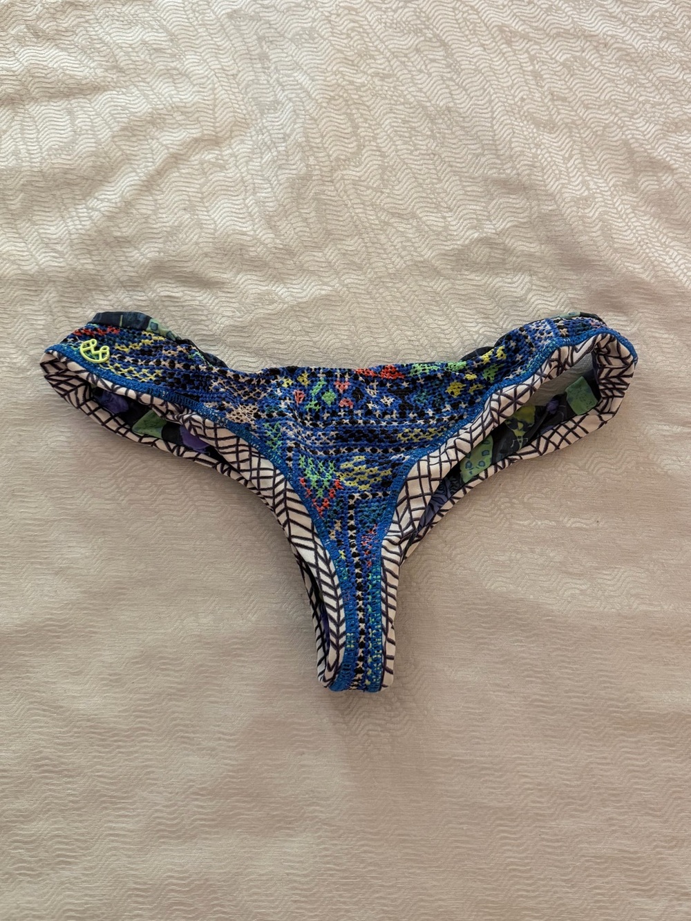 Maaji Reversible Blue Patterned Bikini Bottoms